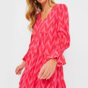 Tuckernuck Pink and Fuchsia Zigzag Mini Dress